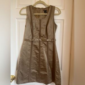 Club Monaco metallic dress. A-line. Gold. Size M or 4.
